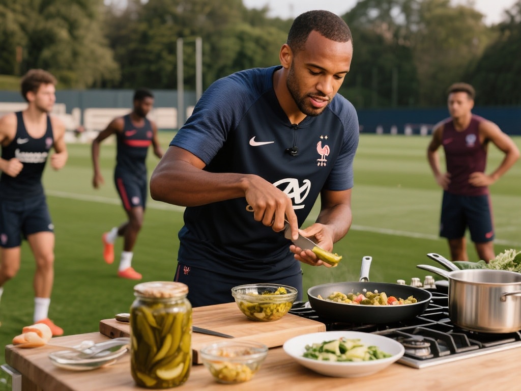 众所周知，许多运动员在赛场下也钟情于烹饪。例如，足