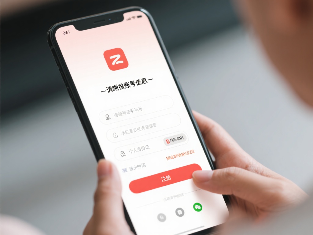 ·&nbsp;清晰的账号信息填写
填写注册信息时，请提前备